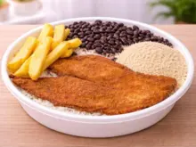 Frango à Milanesa do Sr Tomate Marmitaria e Delivery